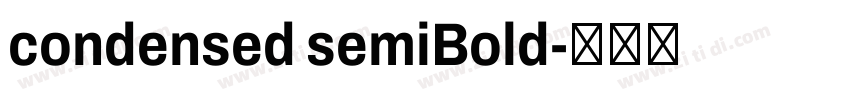 condensed semiBold字体转换